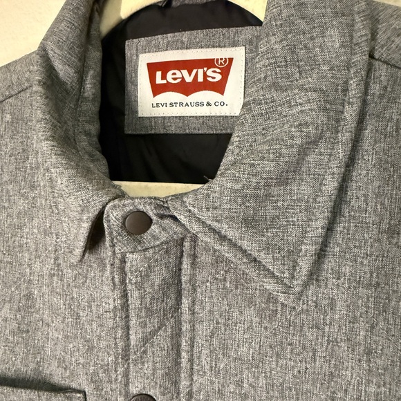 Levi's Charcoal Softshell Shirt Jacket for Men - Picture 6 of 6